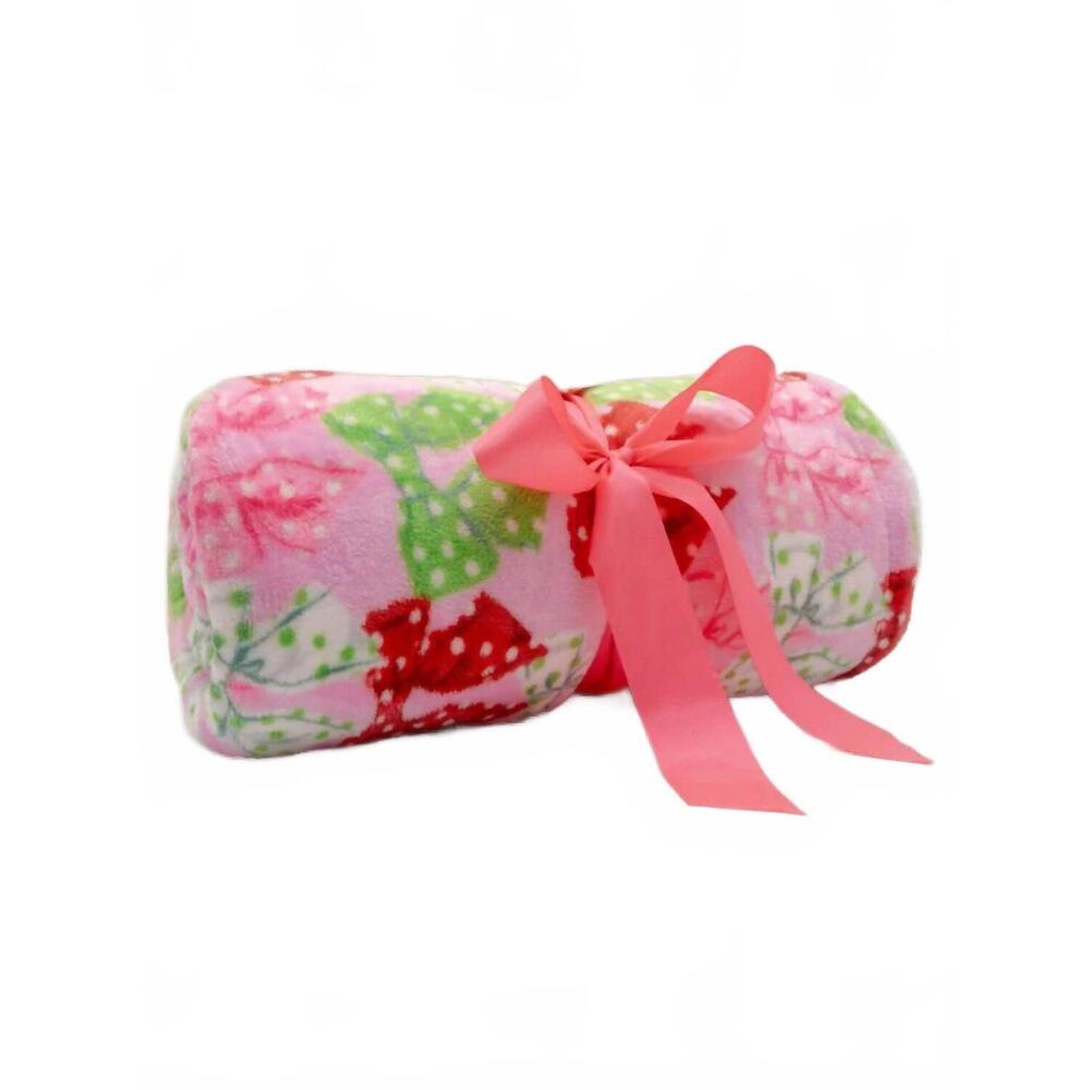 NEW SIMPLY SOUTHERN ultra soft sherpa blanket in dots